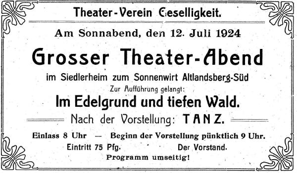 Theaterankndigung