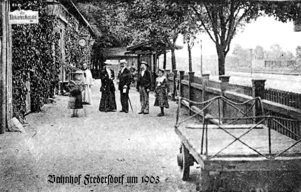 Bahnhof Fredersdorf im Jahr 1903