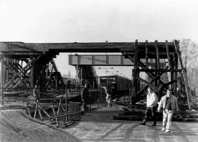 Abriss der Holzbrücke