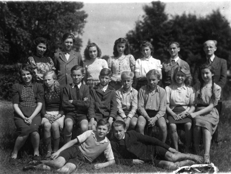 1949 Klasse mit Wittig und Fr. Wegwerth